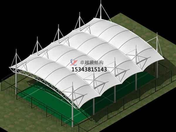 來賓籃球場膜結(jié)構(gòu)罩棚【設(shè)計安裝】